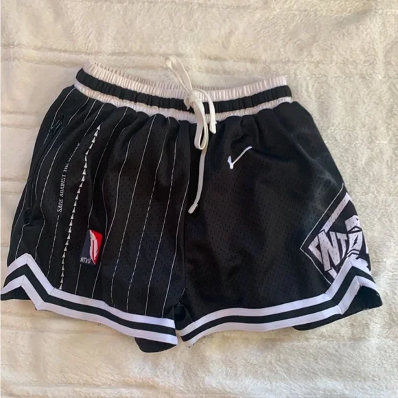 The NTVS Black and White Basketball Shorts - Picture 1 of 6